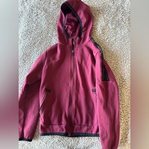 Athletic Works Boys Burgundy Jacket with Black Trim